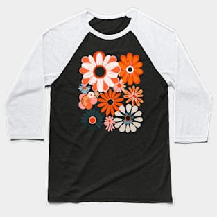 Botanical Chic Shirt - Abstract Floral Women's Tee - Stylish Casual Wear Baseball T-Shirt